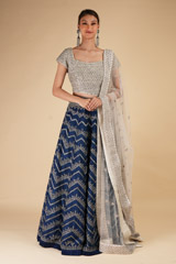 Cobalt Blue Lehenga293 video